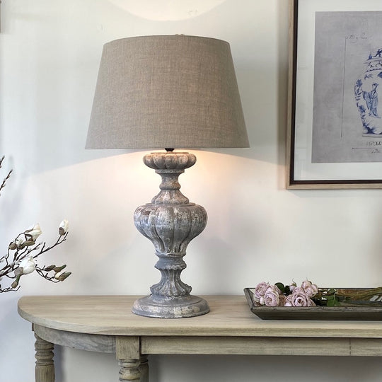 Azure Vintage Charm Table Lamp