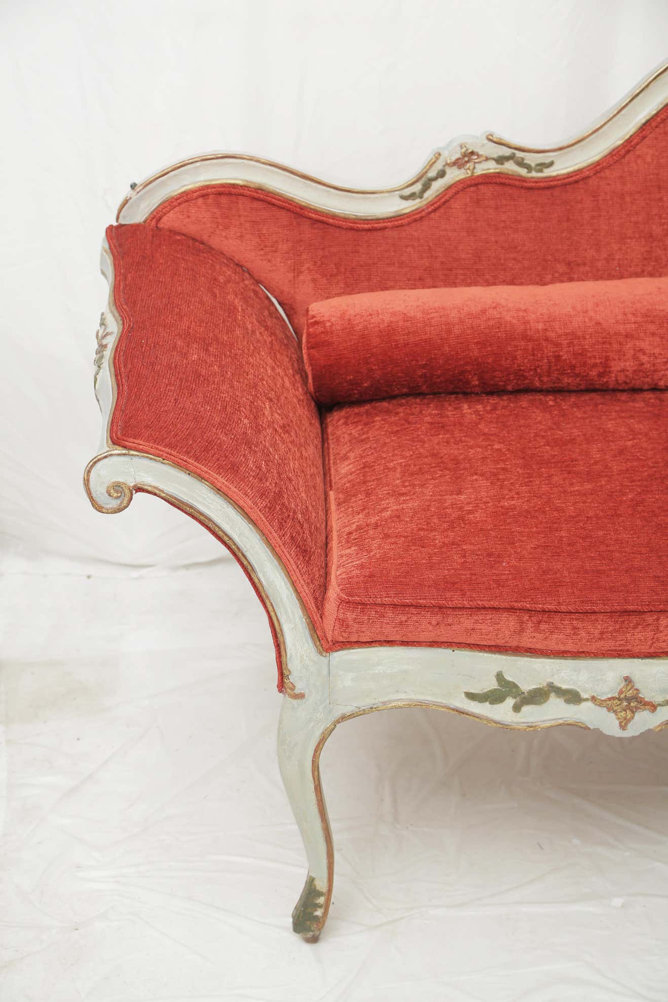 The Vintage Charm Indian Red Sofa by Sidqa