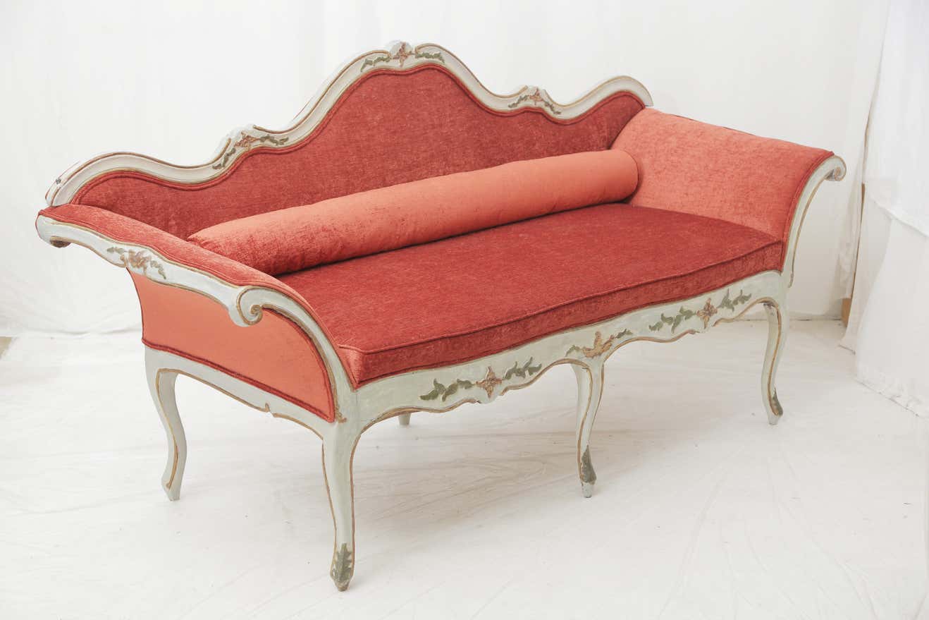 The Vintage Charm Indian Red Sofa by Sidqa