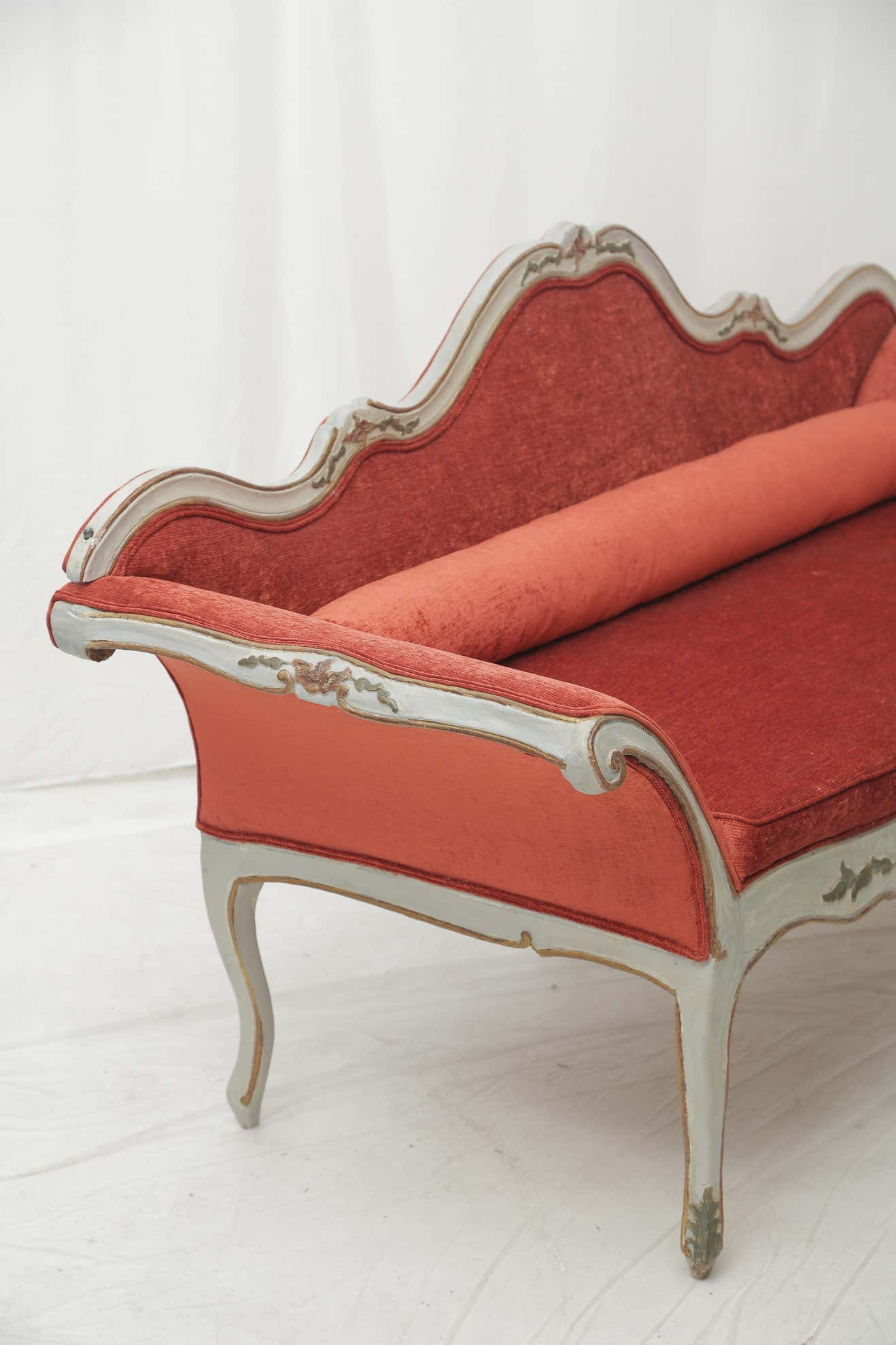 The Vintage Charm Indian Red Sofa by Sidqa