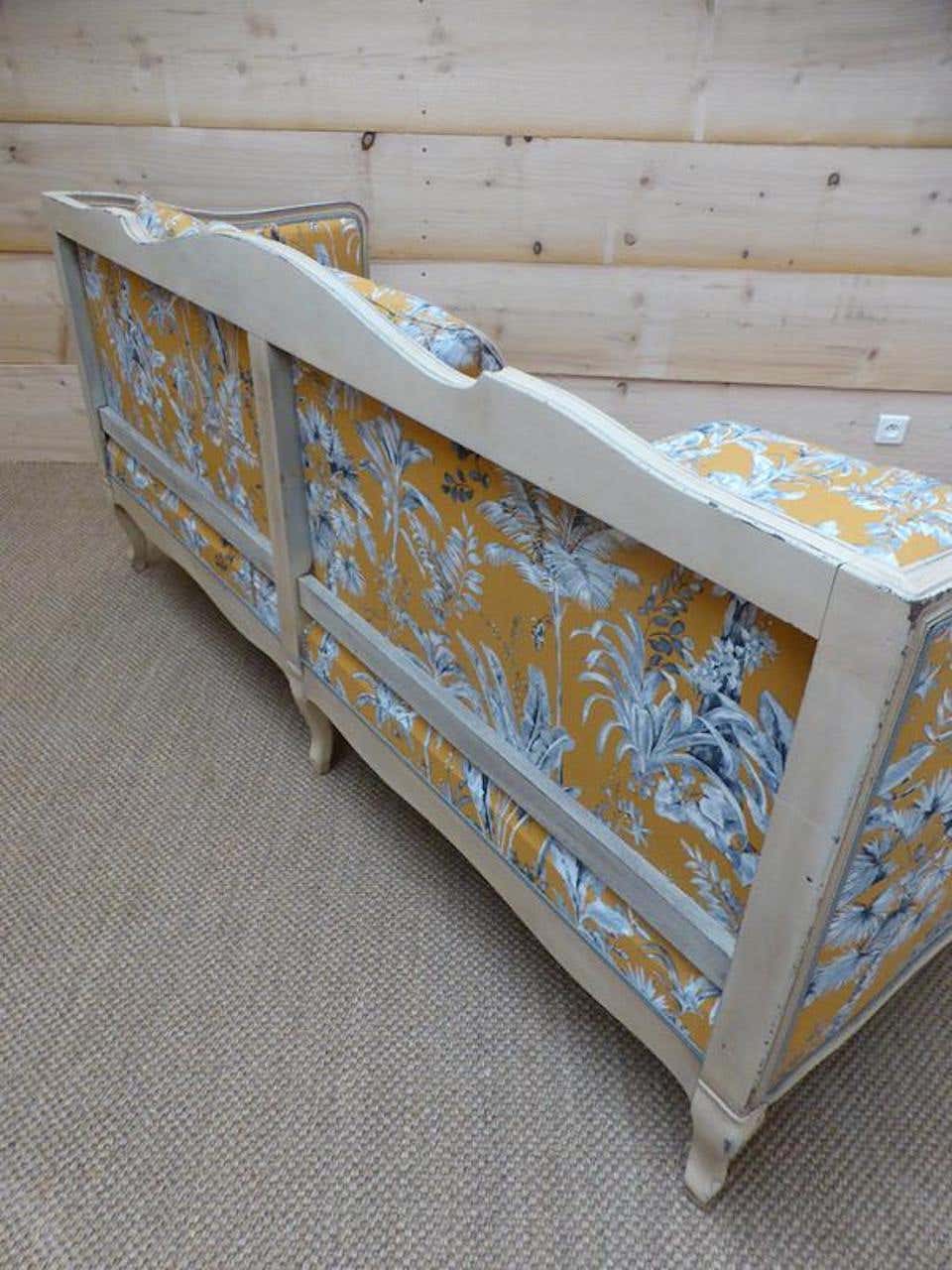 The Sunshine Bloom French Distress Sofa by Sidqa