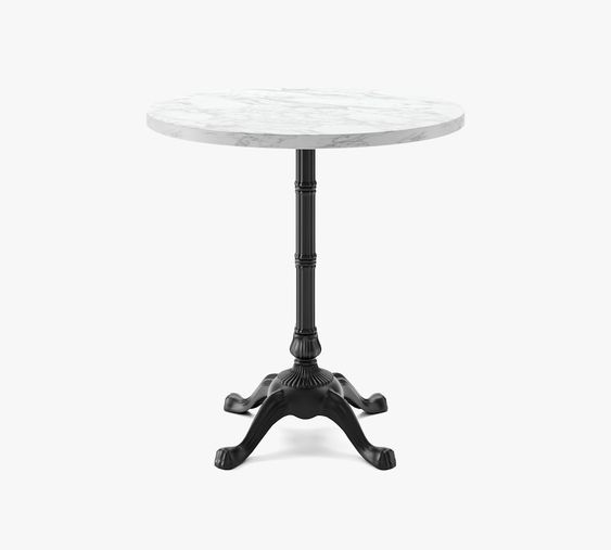 Moonlit Ebony Round Table