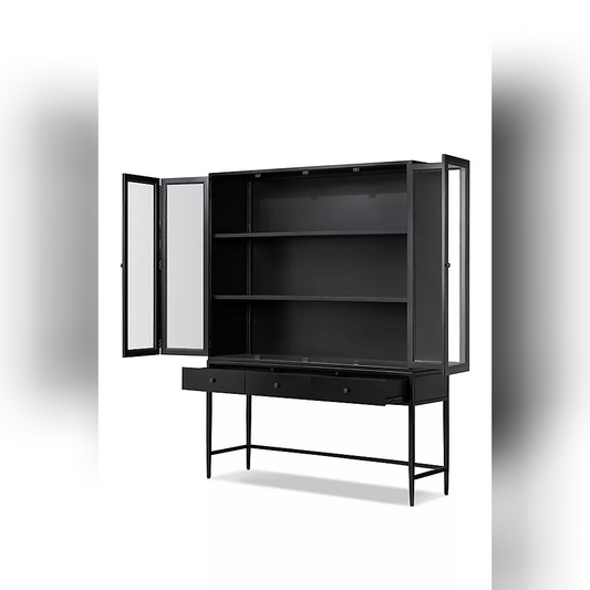 Onyx Display: Wide Bar Cabinet with Drawers