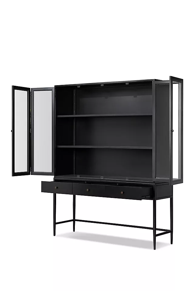 Onyx Display: Wide Bar Cabinet with Drawers