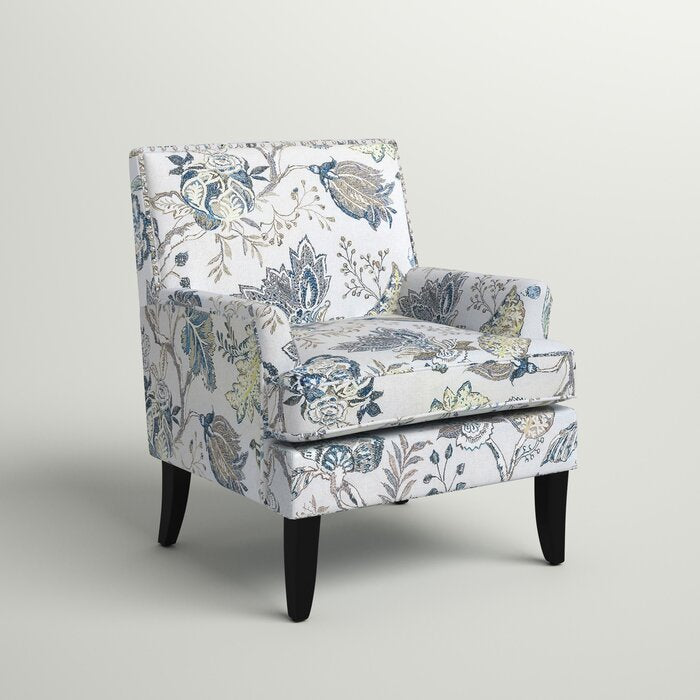 Sidqa Blue Floral Bliss Armchair