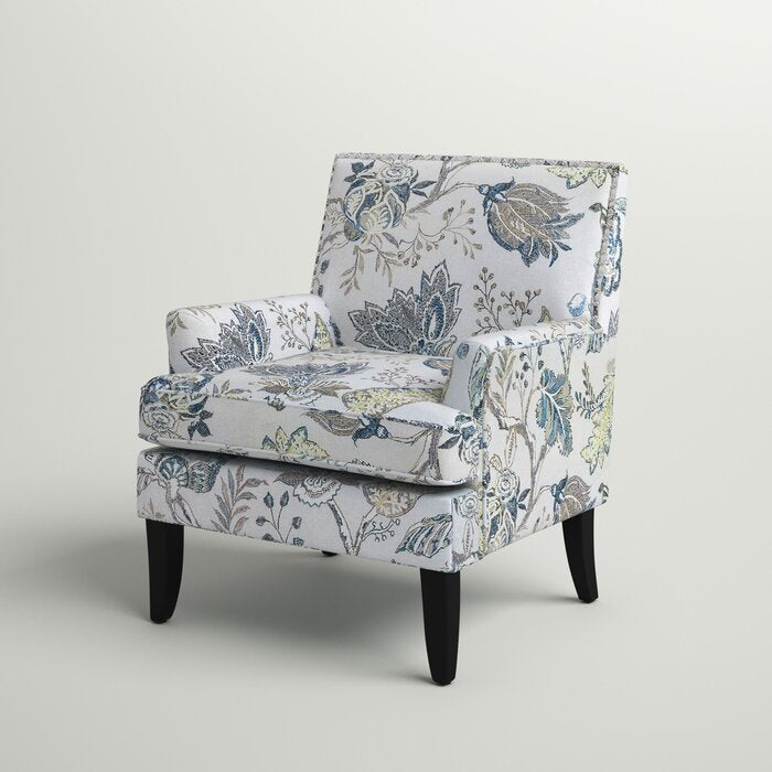 Sidqa Blue Floral Bliss Armchair