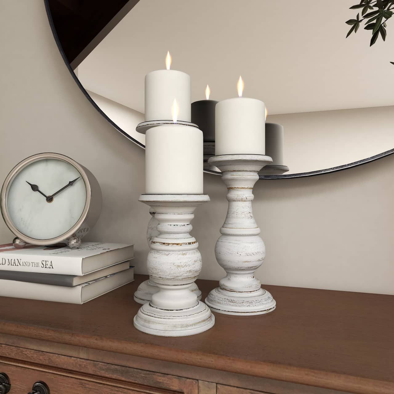 Curved Elegance Trio Candle Set