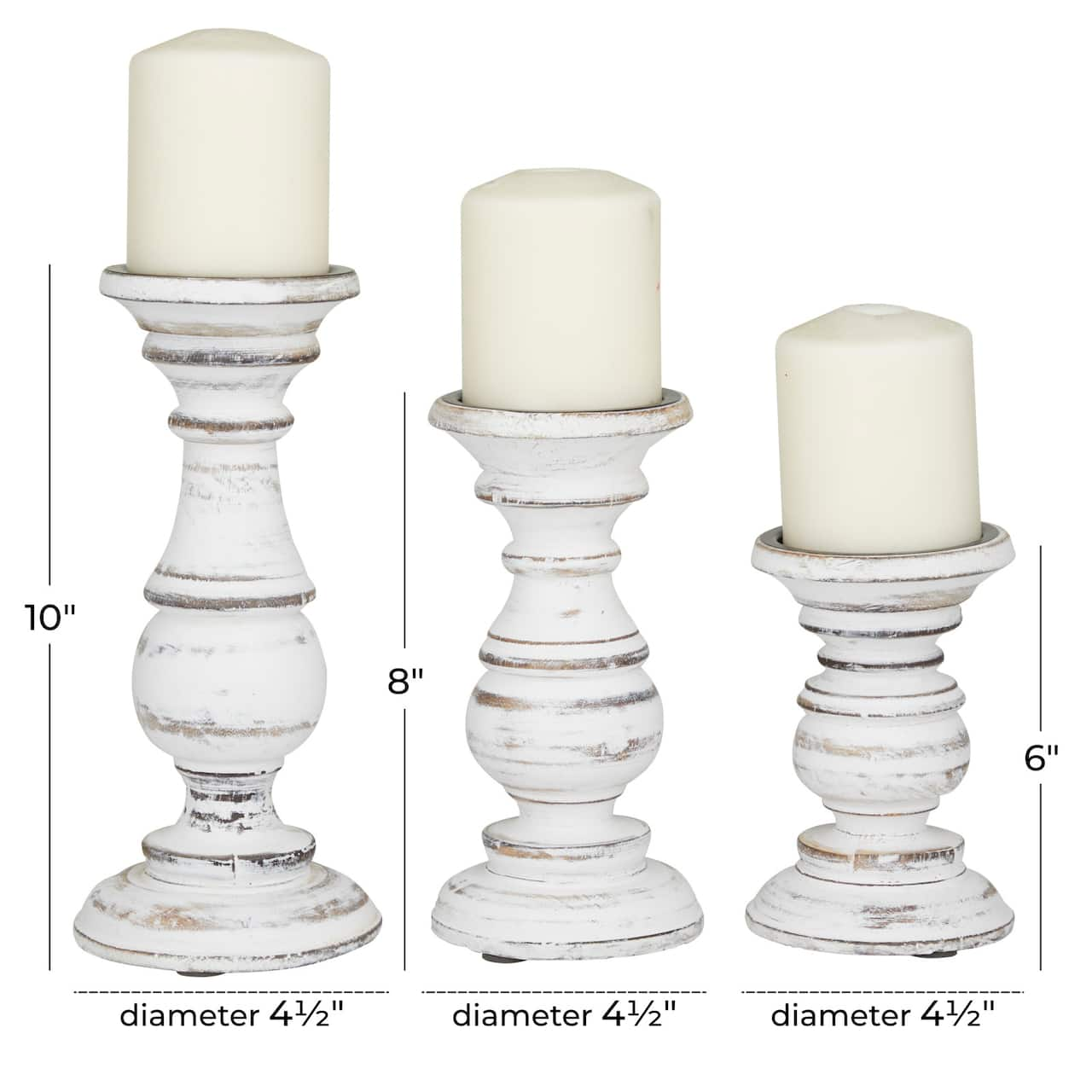 Curved Elegance Trio Candle Set