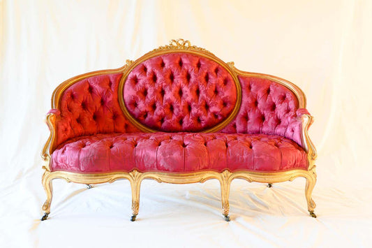 The Royal Crimson Gold Sofa by Sidqa