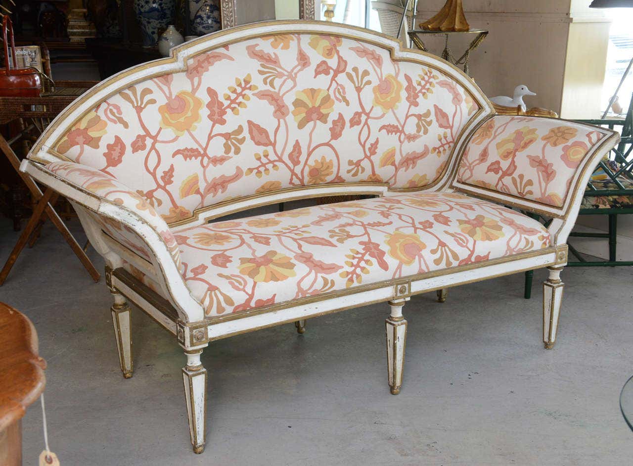 The Peach Blossom French Distress Sofa by Sidqa