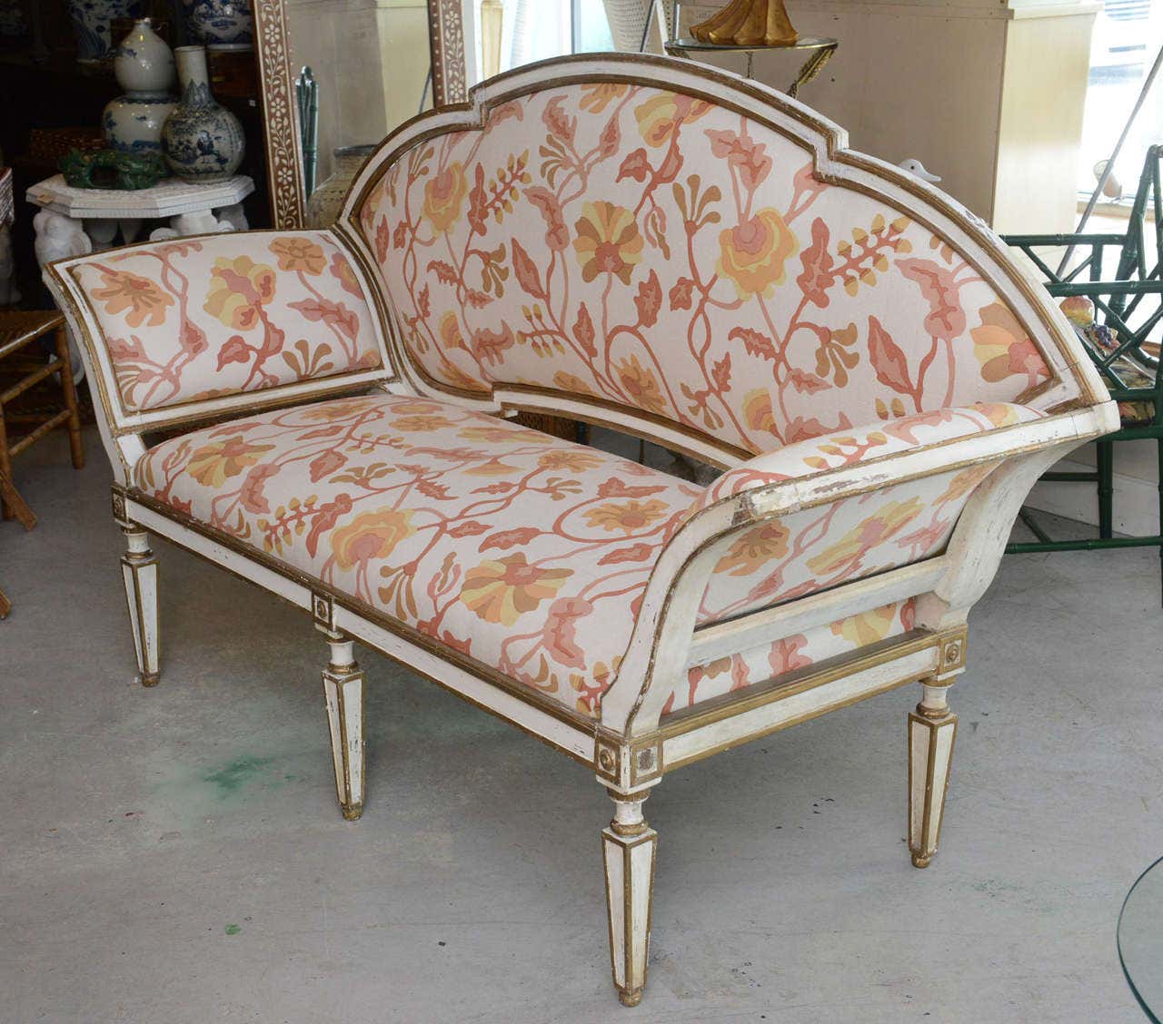 The Peach Blossom French Distress Sofa by Sidqa