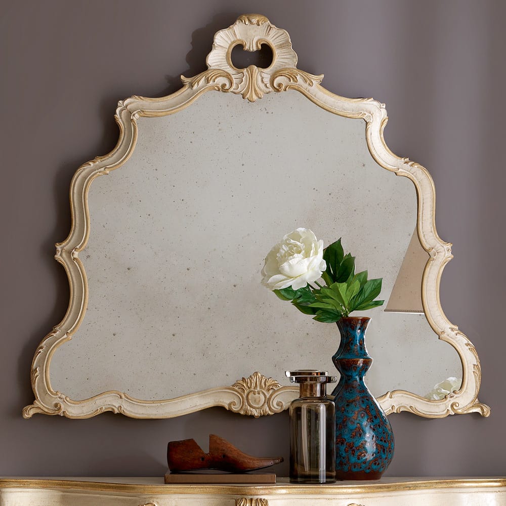 Sidqa Oval Tri-Legged Console and Mirror Set