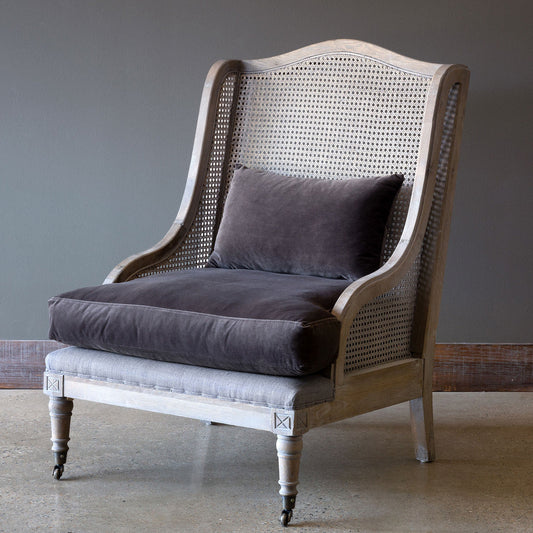 Sidqa Rustic Grandeur Cane Armchair