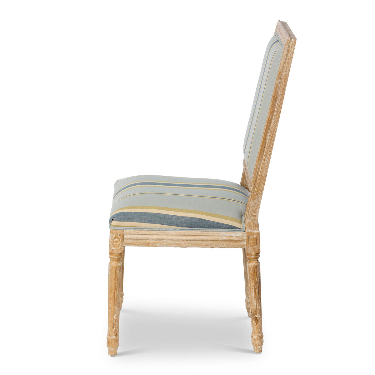 The Rustic Elegance Chair with Complimentary Color Lines Fabric by Sidqa