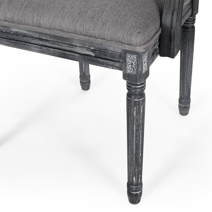 The Versatile Black Distressed French Finish Dining Chair by Sidqa