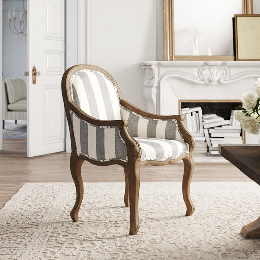 Sidqa French Stripe Elegance Armchair