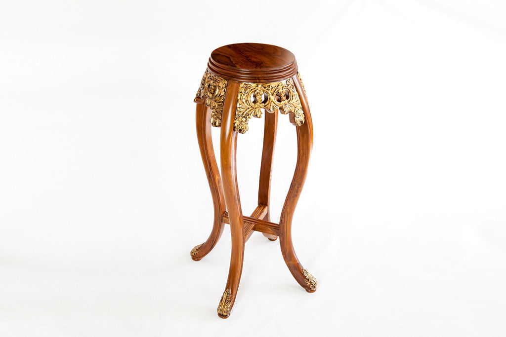 Golden Jhaalar Side Stool