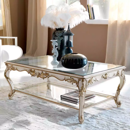 Sidqa Versailles Double-Decker Coffee Table