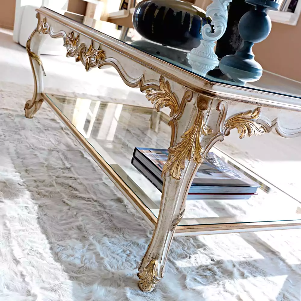 Sidqa Versailles Double-Decker Coffee Table