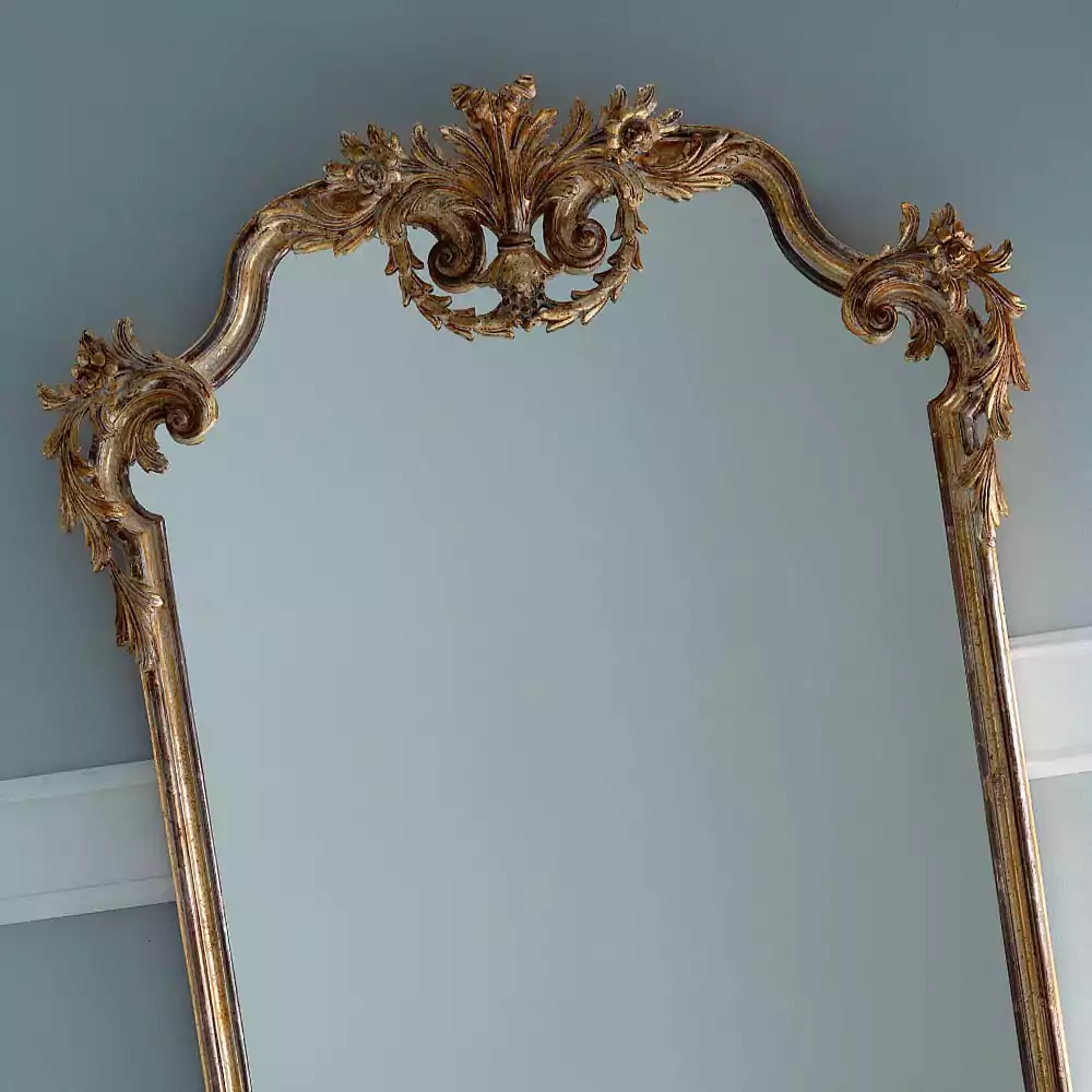 Gold Leaf Grand Console with Grand Mirror