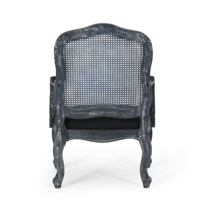 The Wide Cane Back Dining Chair Collection in Linen by Sidqa