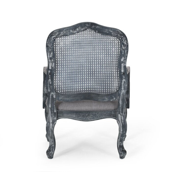 The Wide Cane Back Dining Chair Collection in Linen by Sidqa