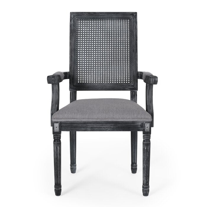 The Versatile Black Distressed French Finish Dining Chair by Sidqa