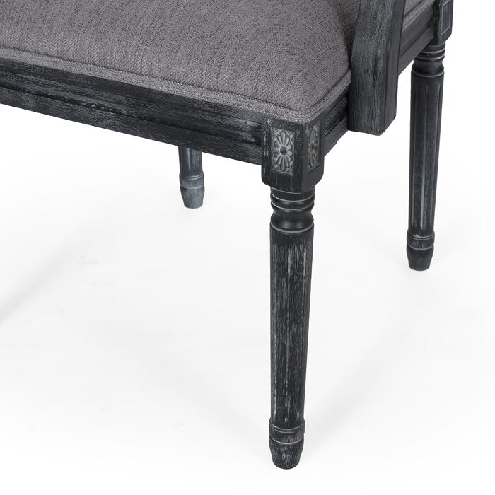 The Versatile Black Distressed French Finish Dining Chair by Sidqa