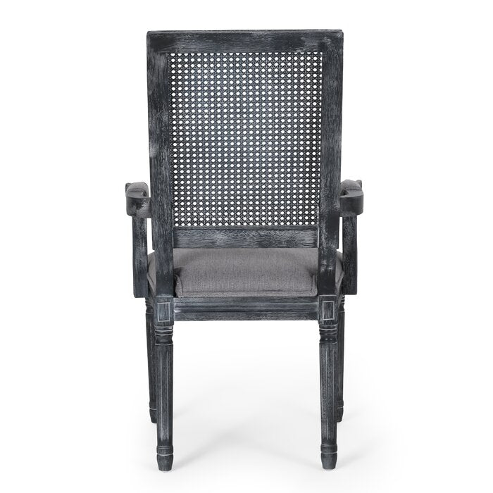 The Versatile Black Distressed French Finish Dining Chair by Sidqa