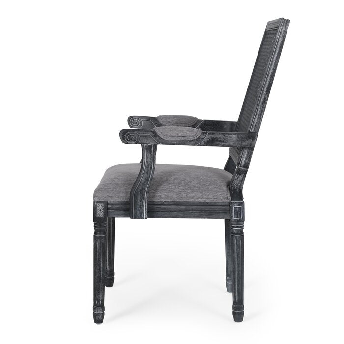 The Versatile Black Distressed French Finish Dining Chair by Sidqa