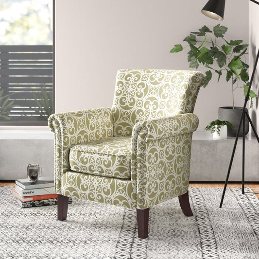 Sidqa Floral Green Comfort Armchair