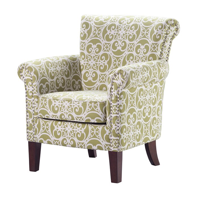 Sidqa Floral Green Comfort Armchair