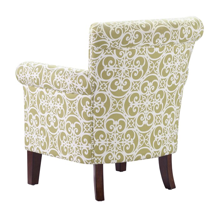 Sidqa Floral Green Comfort Armchair