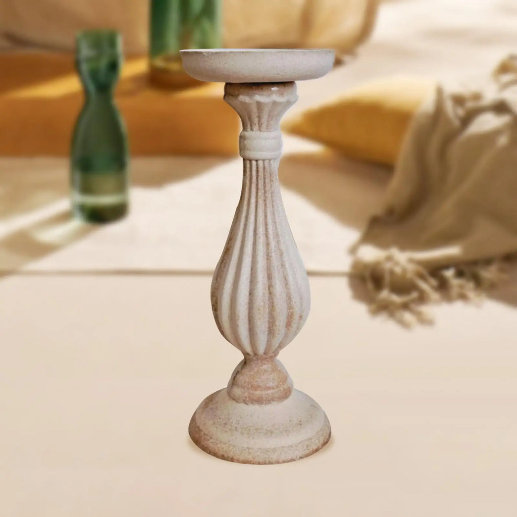 Rustic Elegance Candle Stand Trio