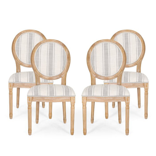 The Pastel Striped Oval Chair by Sidqa