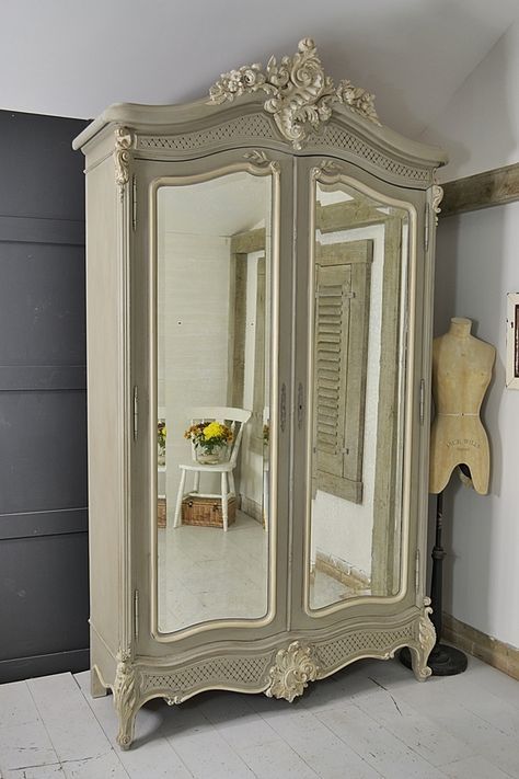 Pastel Serenity Mirror Wardrobe