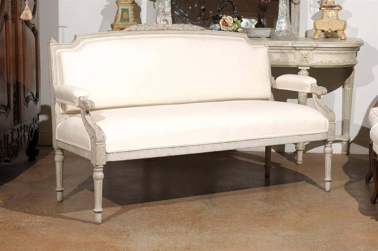 The Vintage Elegance French Finish Sofa Bench Set by Sidqa