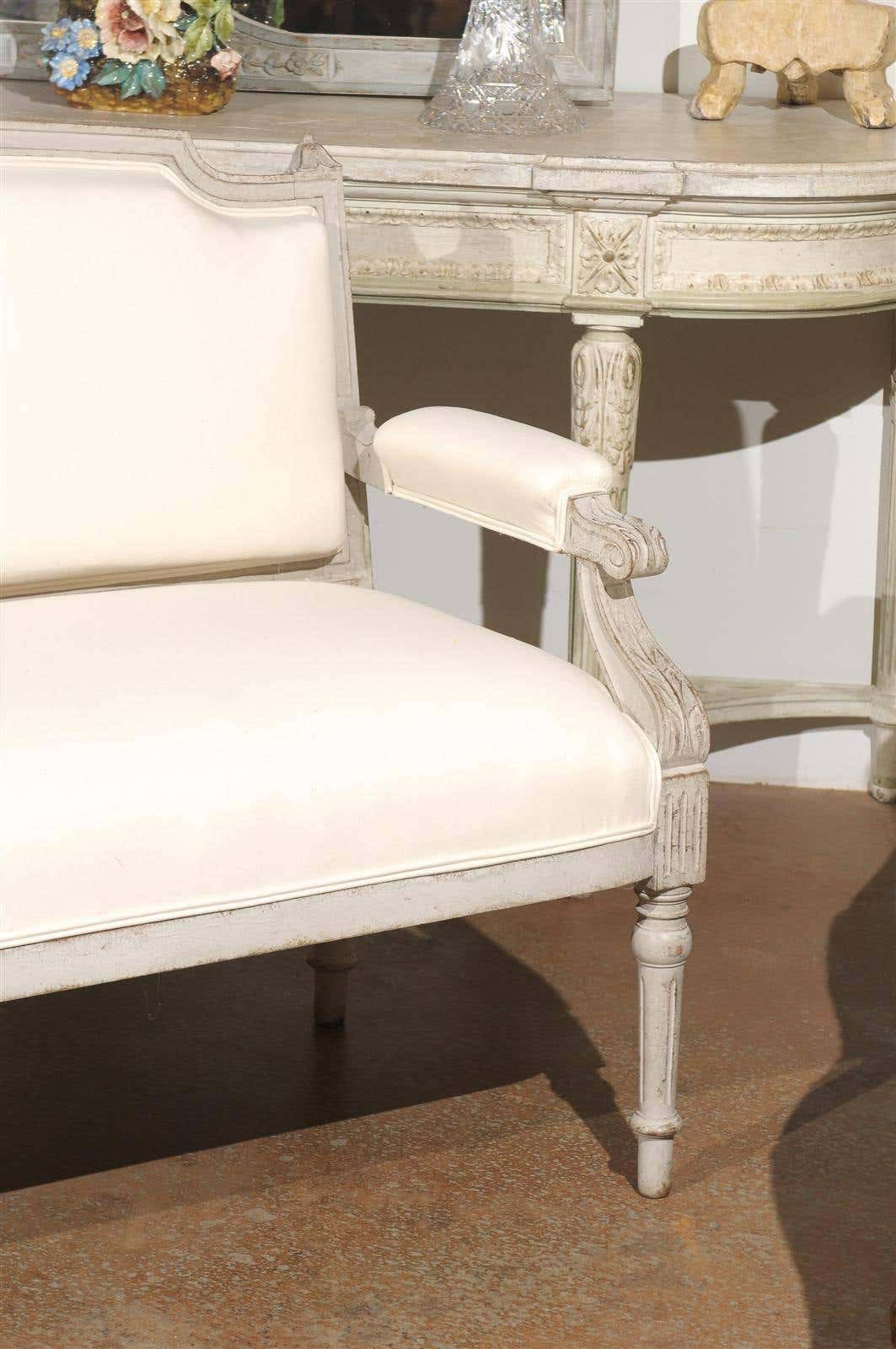 The Vintage Elegance French Finish Sofa Bench Set by Sidqa