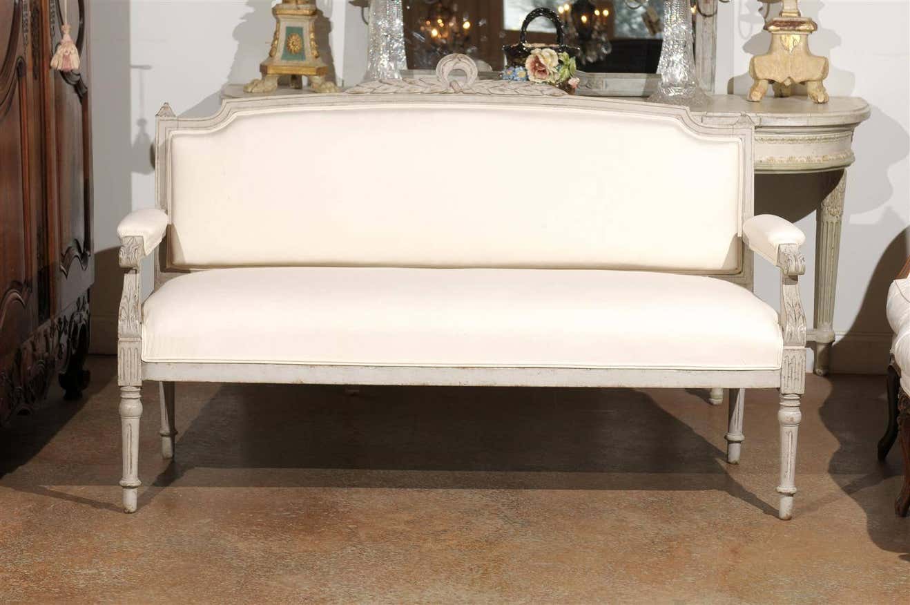 The Vintage Elegance French Finish Sofa Bench Set by Sidqa