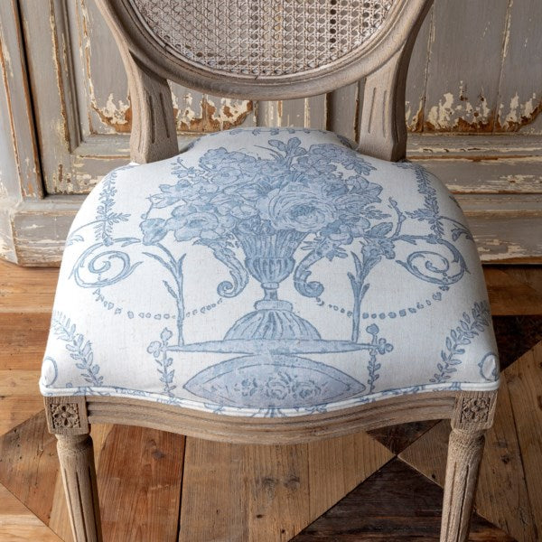 The Sky Blue Toile de Jouy Dining Chair by Sidqa