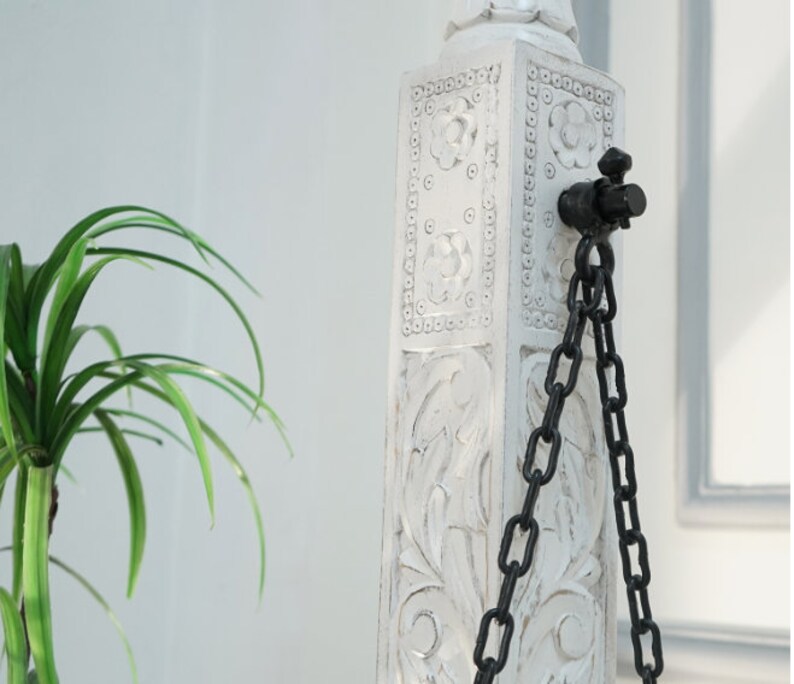 French White Carved Standalone Swing